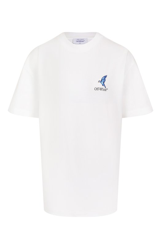 Где купить Хлопковая футболка Off-White Off-White