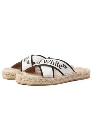 Текстильные шлепанцы Criss Cross Off-White