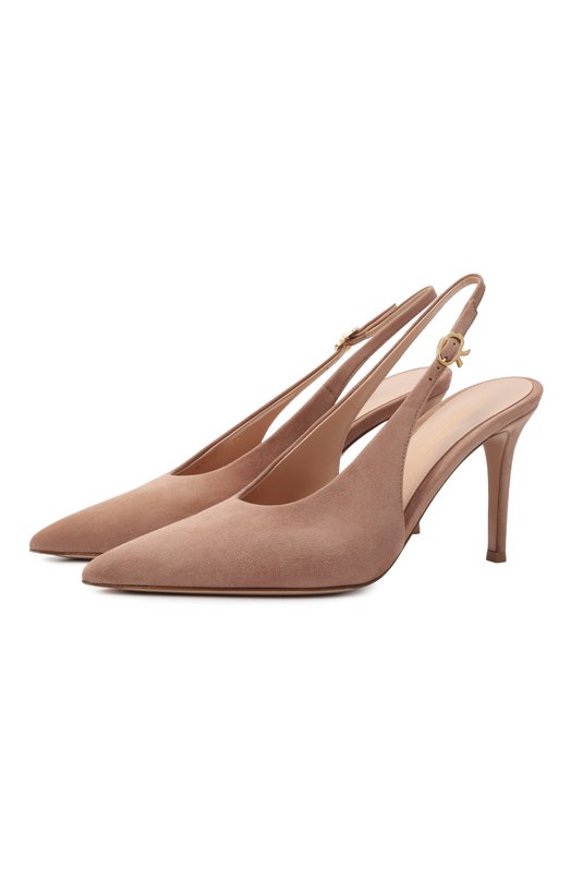 Где купить Замшевые туфли Robbie Sling 85 Gianvito Rossi Gianvito Rossi