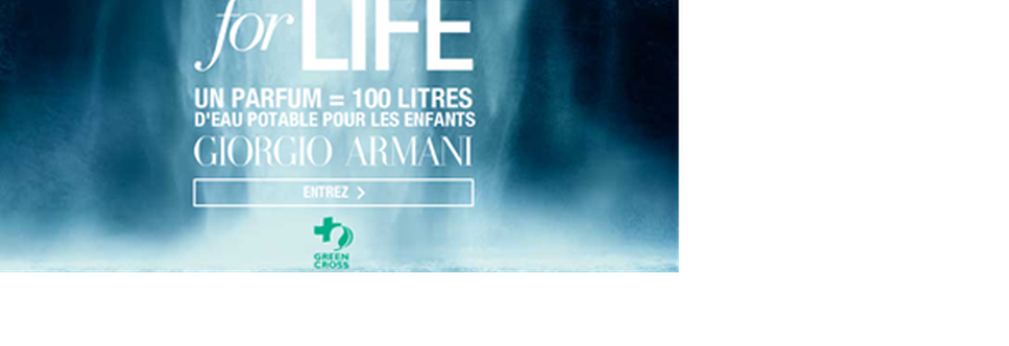 Armani борется за сохранение водных ресурсов