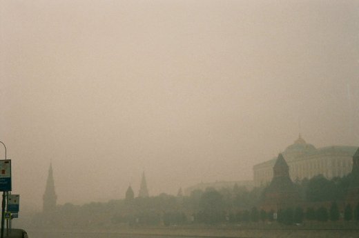 Москва. Смог