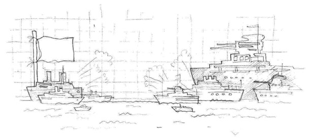Игры дома. Морской бой