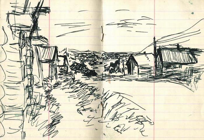 Неизвестные рисунки Бродского в Петербурге. Выставка. Декабрь 2010