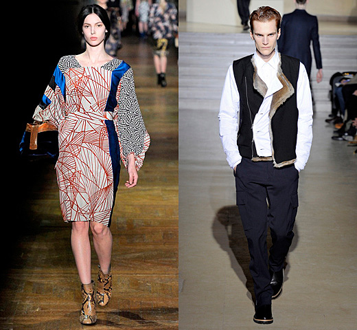 Летняя часть осенней коллекции 2011 Dries Van Noten в магазине Leform