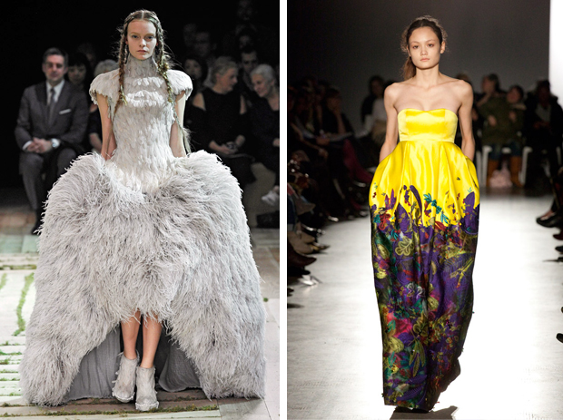 Платье Alexander McQueen, S/S 2011, шелковое платье Rumina, Erdem, A/W 2008