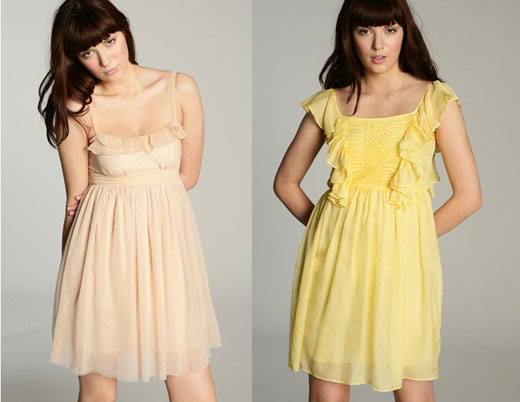 Жёлтый цвет в 2010. Тенденции моды 2010. Urban Outfitters