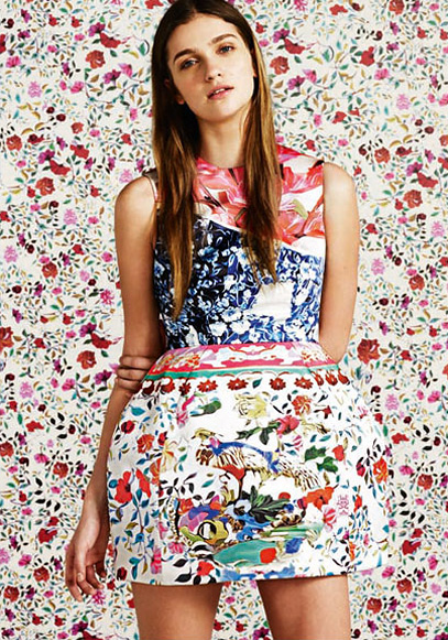 Платье из коллекции Mary Katrantzou для Topshop. Весна-лето 2012