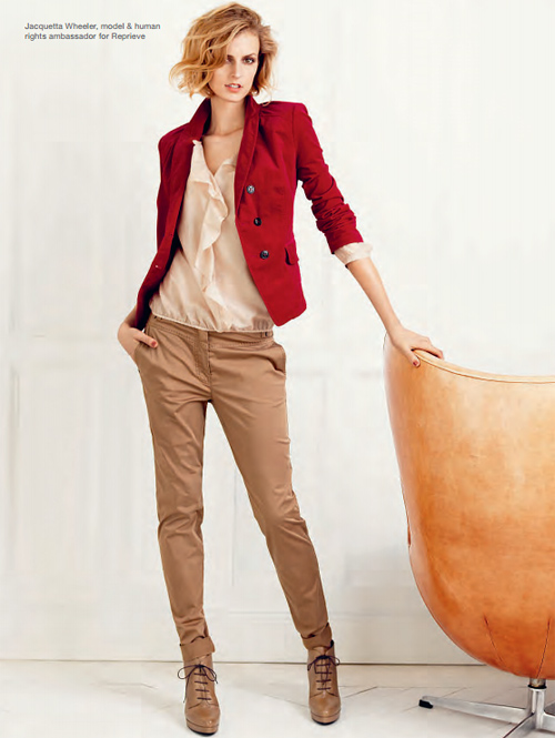 Красный пиджак из коллекции женской одежды магазинов Olsen 2012