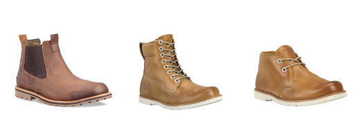 Желтые мужские ботинки Timberland осень-зима 2011-2012