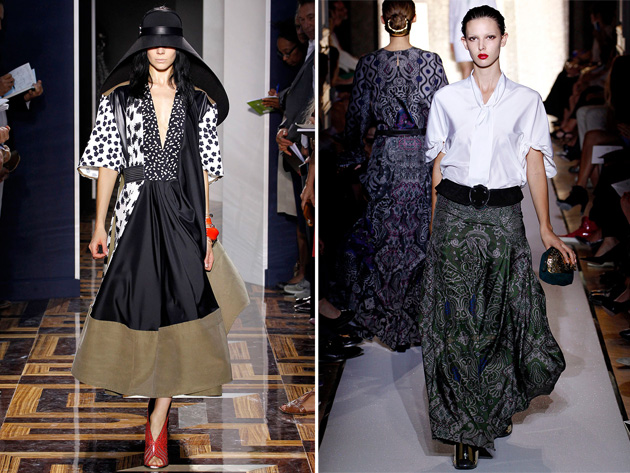 Balenciaga весна-лето 2012, Yves Saint Laurent весна-лето 2012