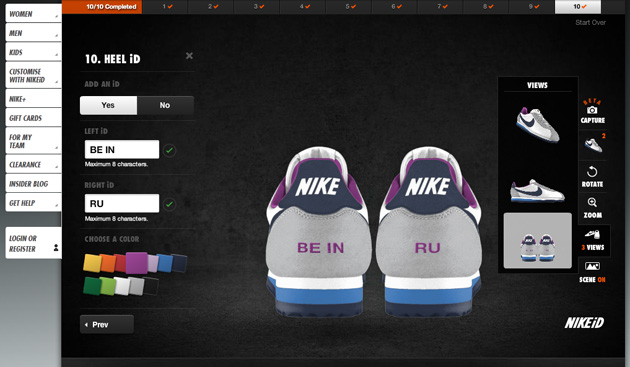Nike id кастомайзинг обуви