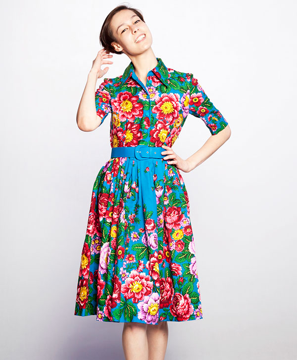 Платье с цветочным рисунком марки Mrs. Pomeranz