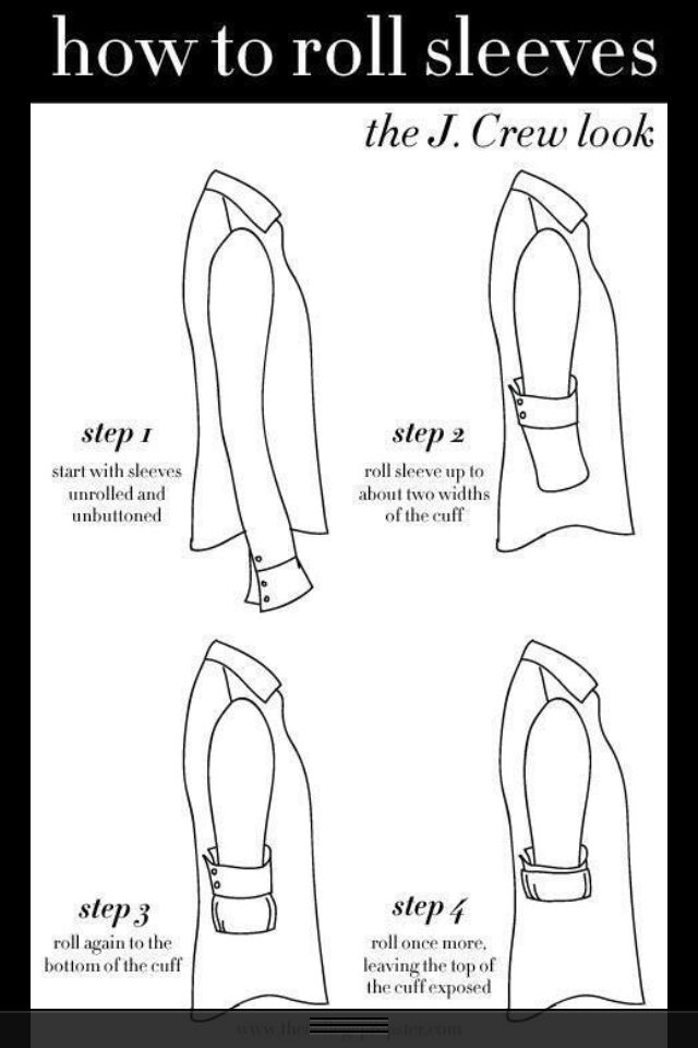 Как закатать рукава рубашки