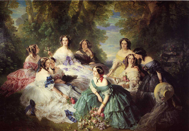 «Императрица Евгения в окружении дам», Франц Ксавер Винтерхальтер, 1855 год
