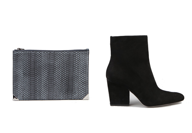 Клатч Alexander Wang, сапоги Alexander Wang