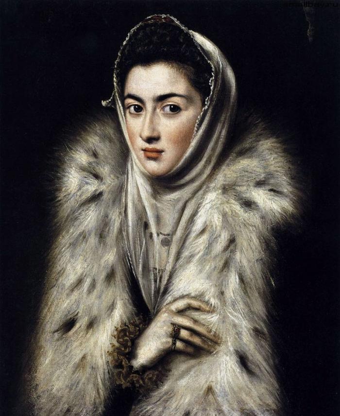 «Дама в мехах», Эль Греко, 1577-1580 годы