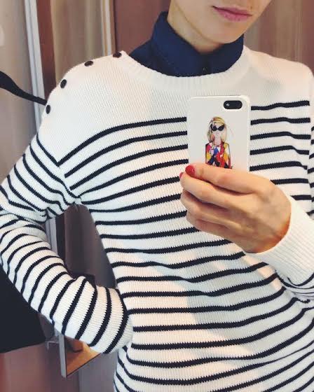 свитер H&M рубашка H&M полоска полосатый джемпер