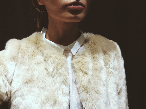 пальто рубашка пальто Zara Zara мех