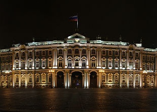 3D-mapping «Бал истории» в честь 250-летия Государственного Эрмитажа