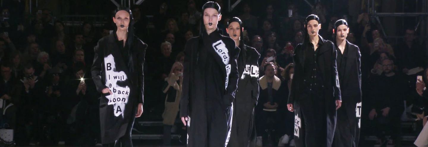 Видео: показ Yohji Yamamoto Осень/Зима 2016-2017